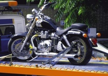 this image shows motorcycle towing services in Newton, MA